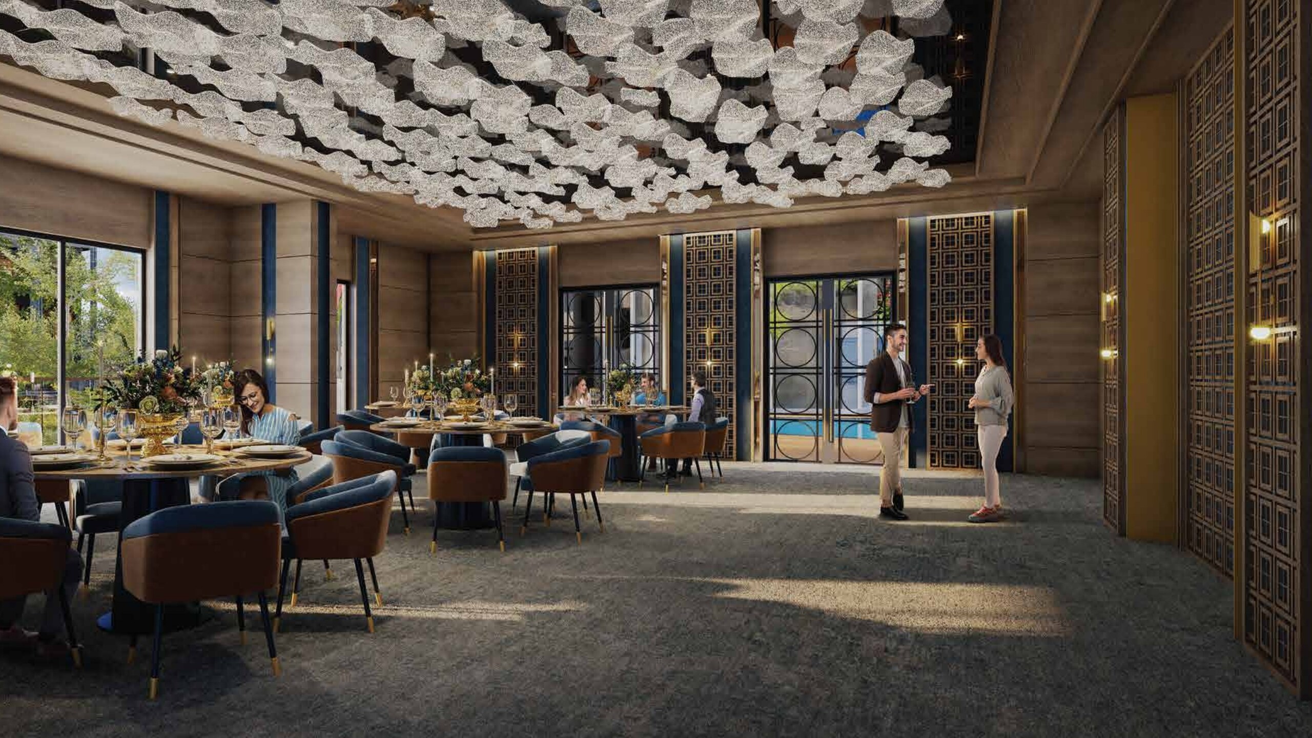 Banquet hall, render