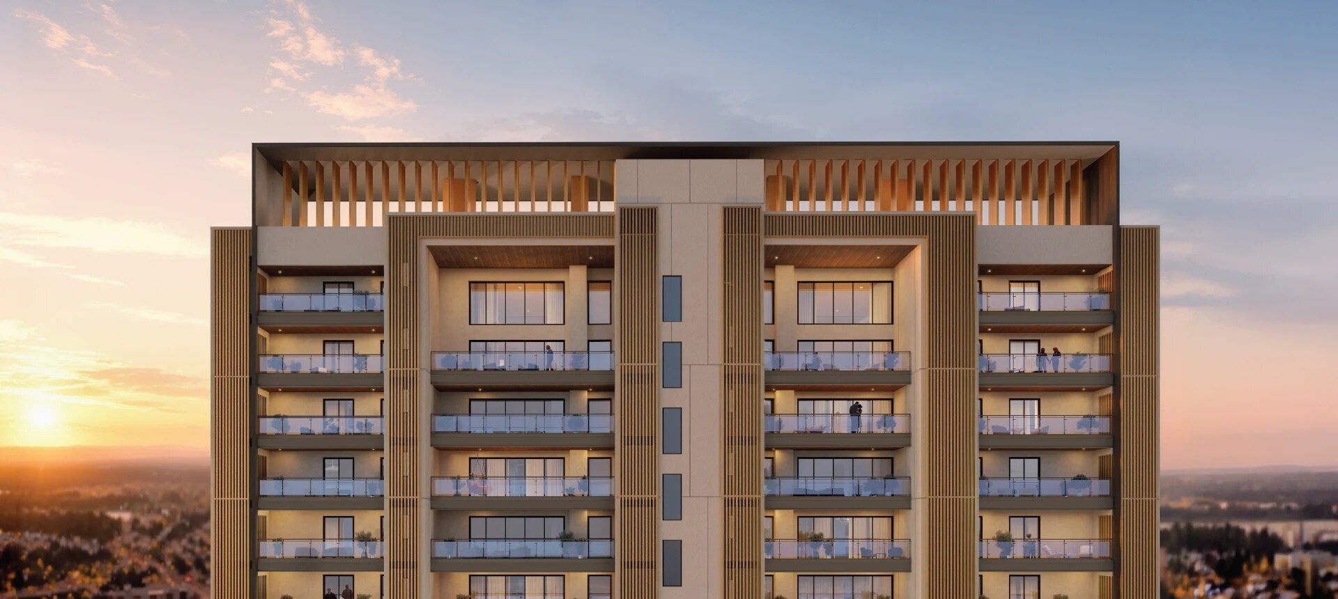 The towers above the leisure grove, developer render